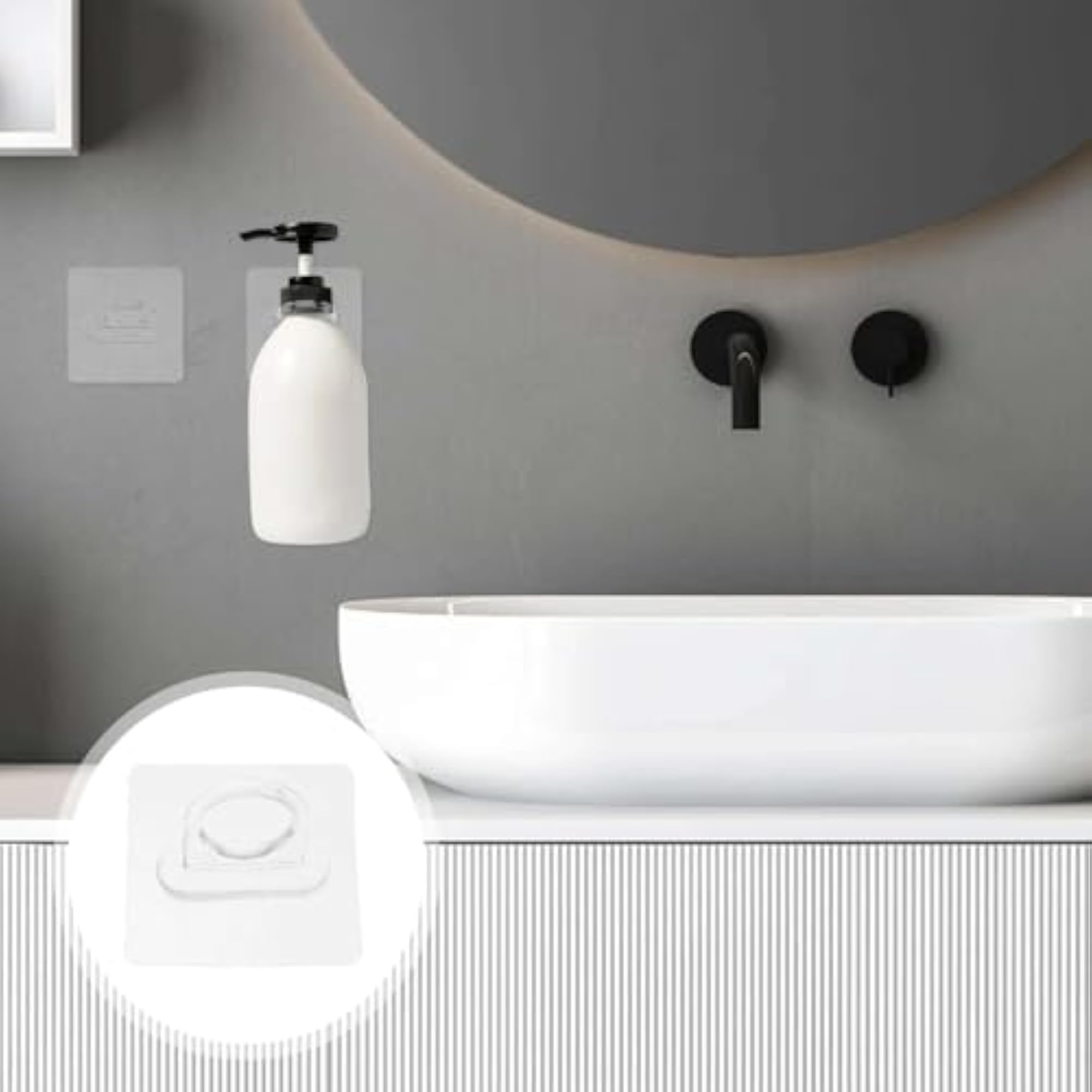 Adhesive Wall Hooks, Transparent Organizer Hooks